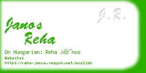 janos reha business card